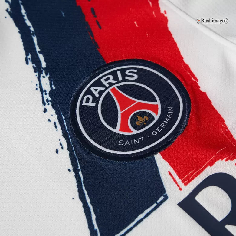Camisola FC Paris Saint-Germain 2024-25 Alternativa Branca Versão Adepto O.DEMBÉLÉ #1