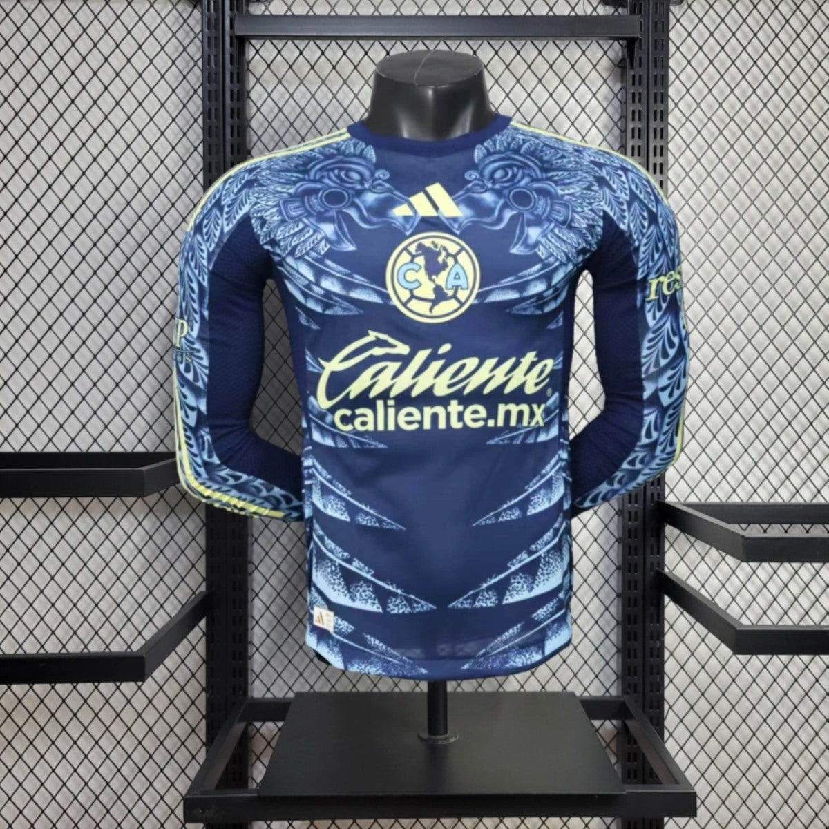 Camisola Manga Comprida CF America 2025-26 Alternativa Azul Versão Jogador