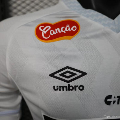 Camisola Santos FC 2025-26 Principal Versão Jogador Todos Patrocinadores