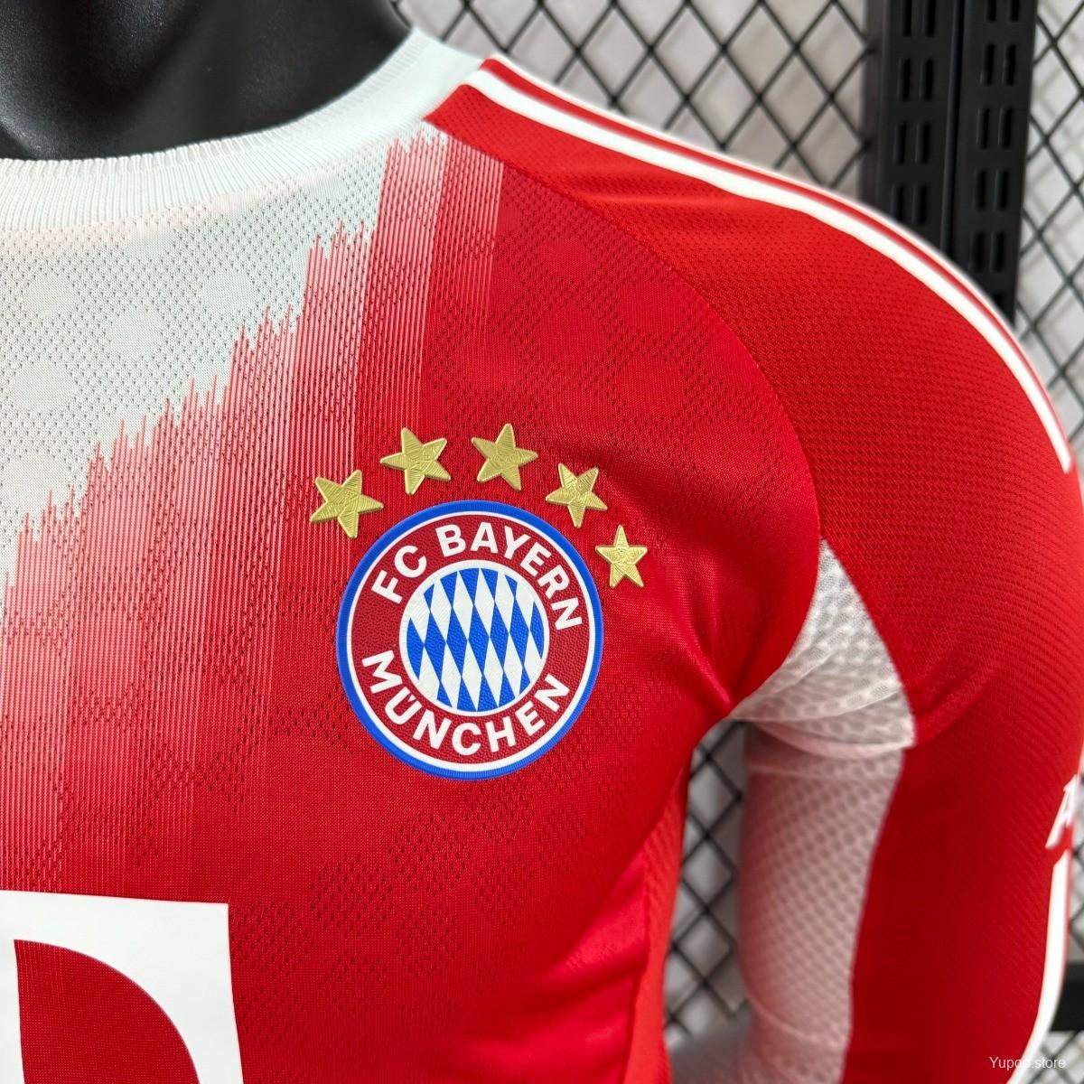 Camisola Manga Comprida FC Bayern Munique 2025-26 Principal Versão Jogador