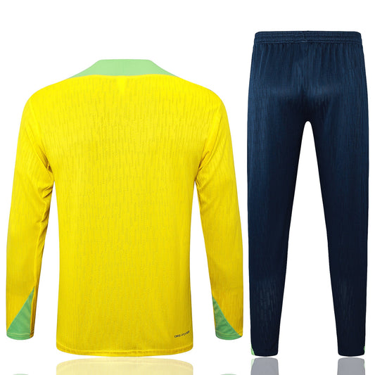 Fato de Treino Brasil 2024 - Camisola com Fecho