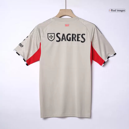 Camisola SLB 2025-26 Alternativa Beje Versão Adepto (Entrega Imediata)