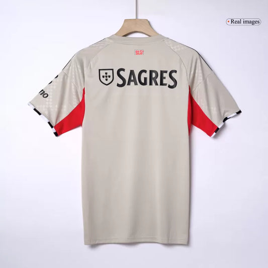 Camisola SLB 2025-26 Alternativa Beje Versão Adepto (Entrega Imediata)