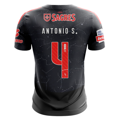 Camisola SLB 2024-25 Alternativa Preta Versão Adepto ANTONIO S. #4