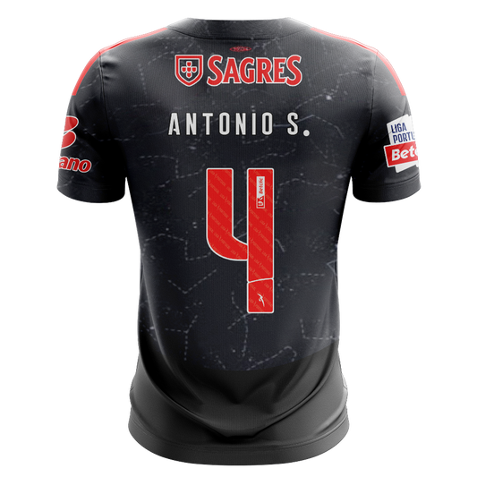Camisola SLB 2024-25 Alternativa Preta Versão Adepto ANTONIO S. #4