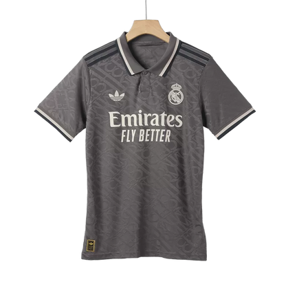 Camisola Real Madrid CF  2024-25 Alternativa Preta Versão Adepto (Entrega Imediata)