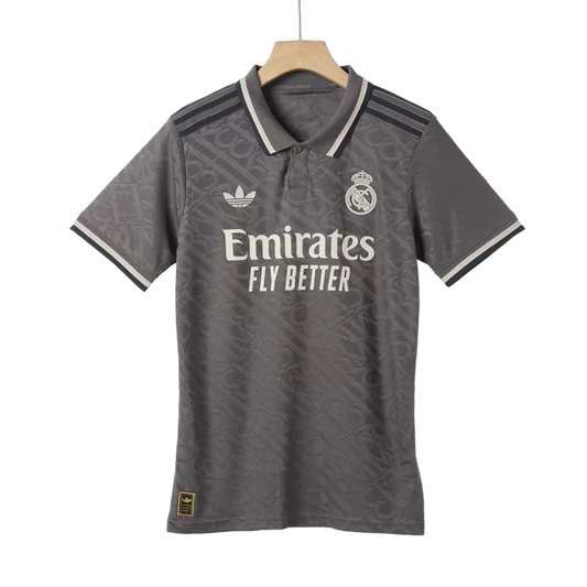 Camisola Real Madrid CF  2024-25 Alternativa Preta Versão Adepto (Entrega Imediata)
