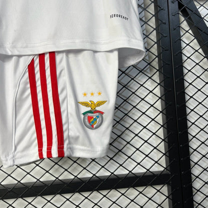 Kit Criança SLB 2025-26 Alternativo Branco (Entrega Imediata)