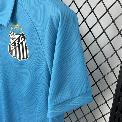 Camisola Santos FC 2025-26 Alternativa Azul Versão Adepto