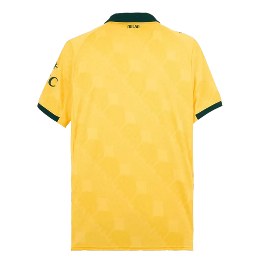 Camisola Ac Milan 2025-26 Alternativa Amarela Versão Adepto