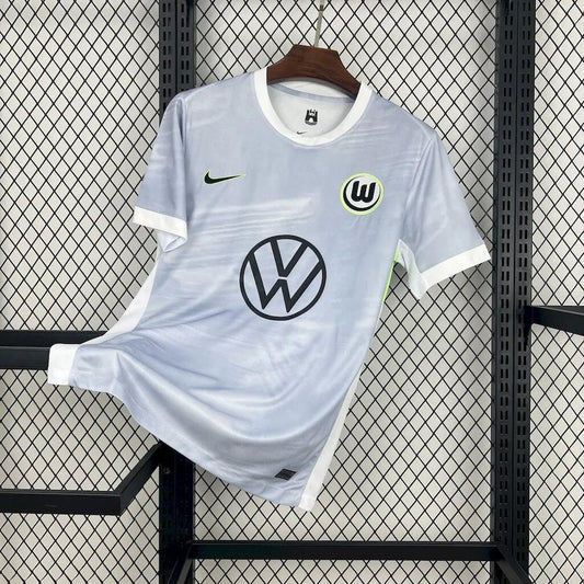 Camisola VfL Wolfsburg 2025-26 Alternativa Cinzenta Versão Adepto