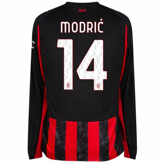 Camisola Manga Comprida Ac Milan 2025-26 Principal Versão Adepto MODRIC #14