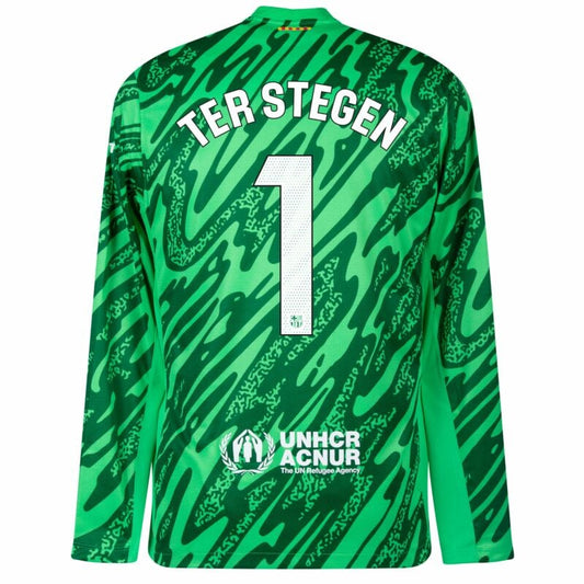 Camisola Manga Comprida FC Barcelona 2024-25 Guarda-Redes Versão Adepto TER STEGEN #1