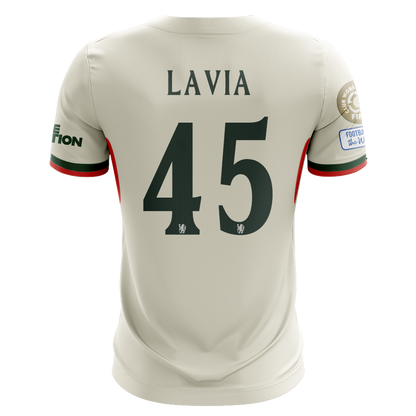 Camisola CHE 2025-26 Alternativa Branca CWC Versão Adepto LAVIA #45