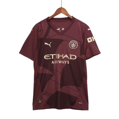 Camisola MCI 2024-25 Alternativa Vermelha UCL Versão Adepto HAALAND #9