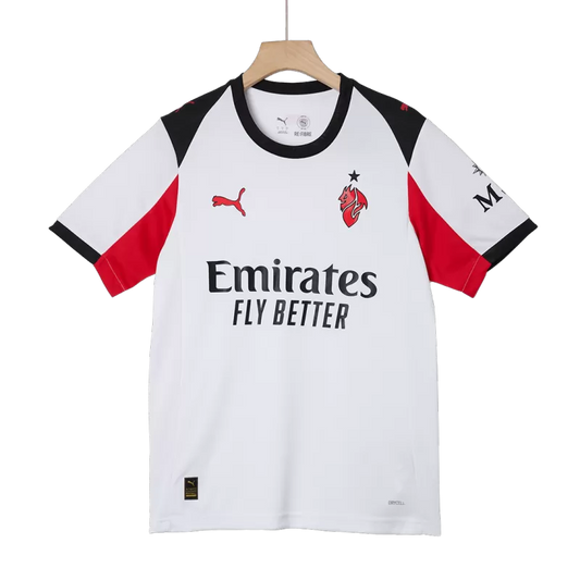 Camisola Ac Milan 2025-26 Alternativa Branca Versão Adepto