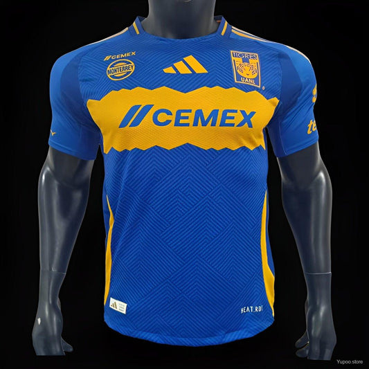 Camisola Tigres UANL 2023-24 Alternativa Azul Versão Jogador