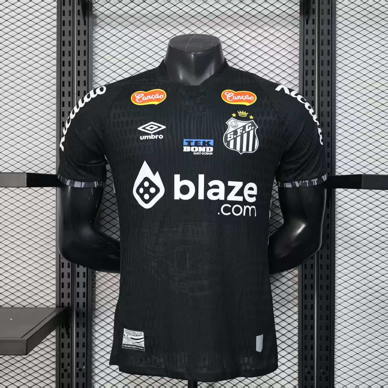 Camisola Santos FC 2025-26 Edição Especial Versão Jogador Todos Patrocinadores