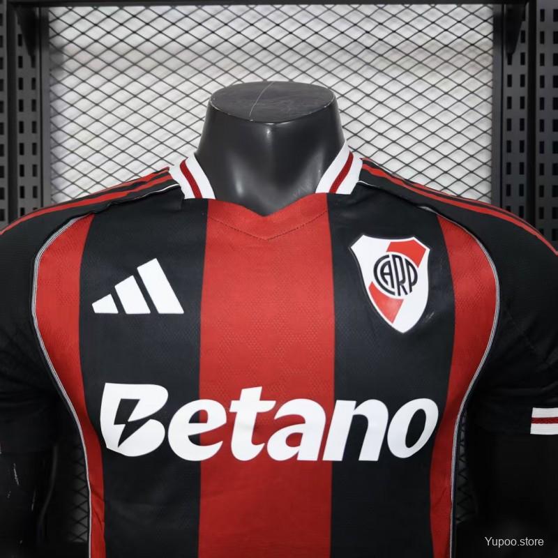 Camisola CA River Plate 2025-26 Alternativa Riscas CWC Versão Jogador