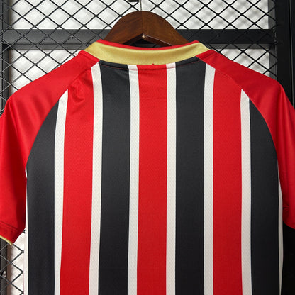 Camisola São Paulo FC 2025-26 Alternativa Riscas Lisa Versão Mulher