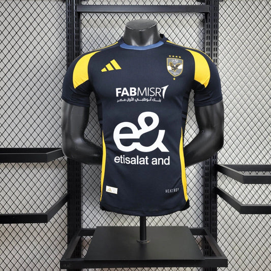 Camisola Al Ahly SC 2024-25 Alternativa Preta Versão Jogador