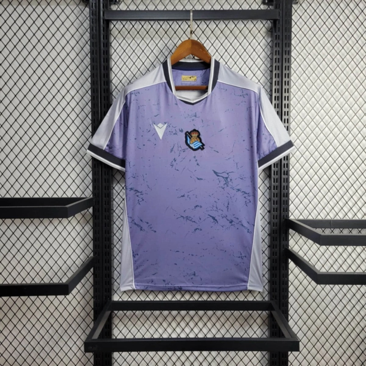 Camisola Real Sociedad 2025-26 Alternativa Azul Versão Adepto