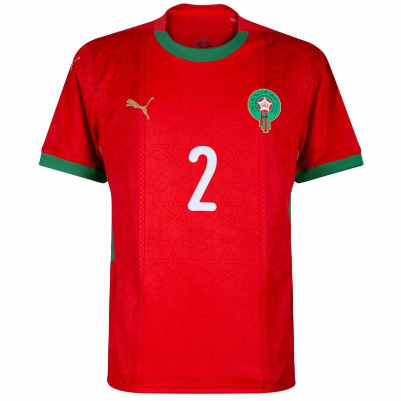 Camisola Marrocos 2024 Principal Versão Adepto HAKIMI #2