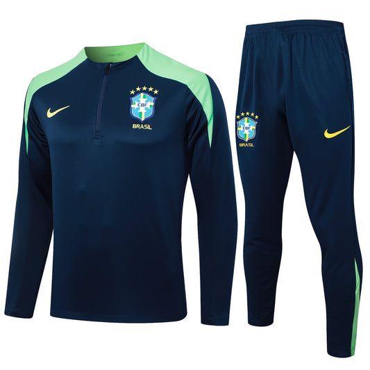 Fato de Treino Brasil 2024 - Camisola com Fecho