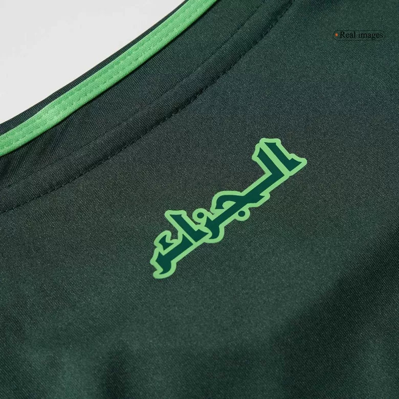 Camisola Argelia 2024 Alternativa Verde Versão Adepto