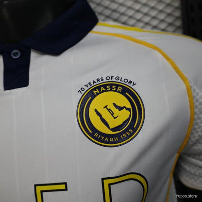 Camisola Al-Nassr 2025-26 Alternativa Branca Versão Jogador