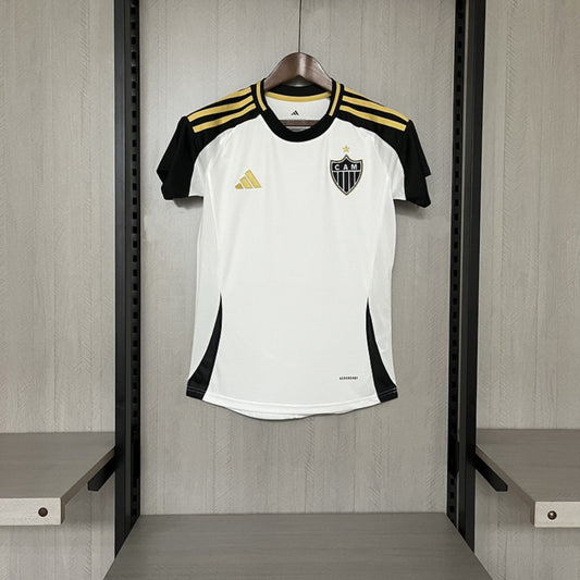 Camisola Atlético-MG 2025-26 Alternativa Branca Lisa Versão Mulher