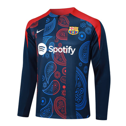 Fato de Treino FC  Barcelona 2024-25 - Camisola com Fecho