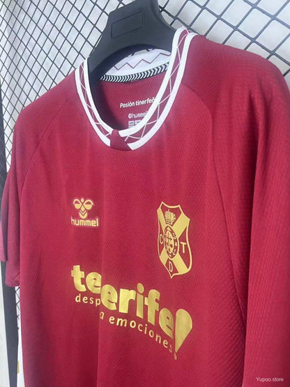 Camisola CD Tenerife 2025-26 Alternativa Vermelha Versão Adepto