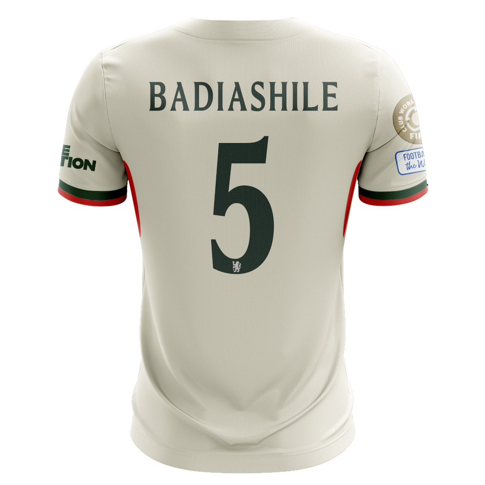 Camisola CHE 2025-26 Alternativa Branca CWC Versão Adepto BADIASHILE #5