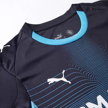Camisola Olympique Marselha 2025-26 Alternativa Azul Versão Adepto