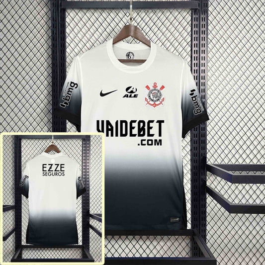 Camisola SC Corinthians 2024-25 Principal Versão Adepto Todos Patrocinadores
