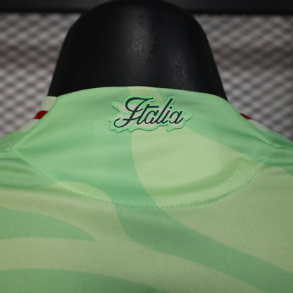 Camisola Italia 2025 Alternativa Verde Versão Jogador