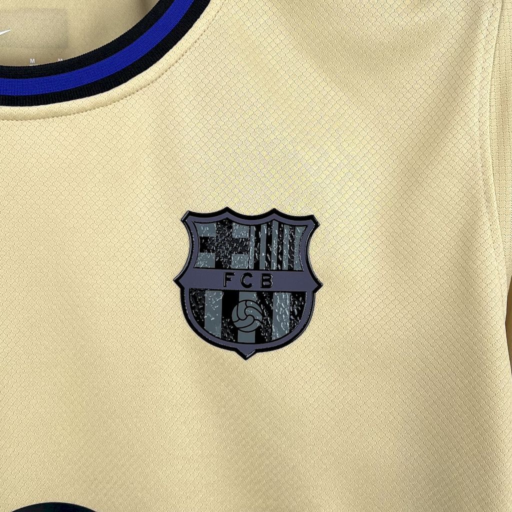 Camisola FC Barcelona 2025-26 Alternativa Amarela Versão Adepto