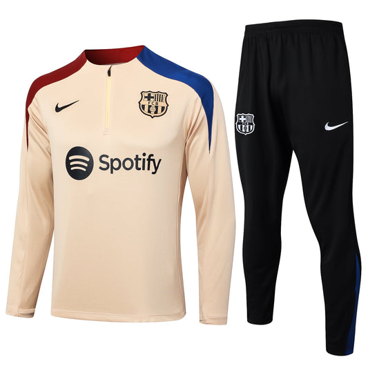 Fato de Treino FC Barcelona 2024-25 - Camisola com Fecho