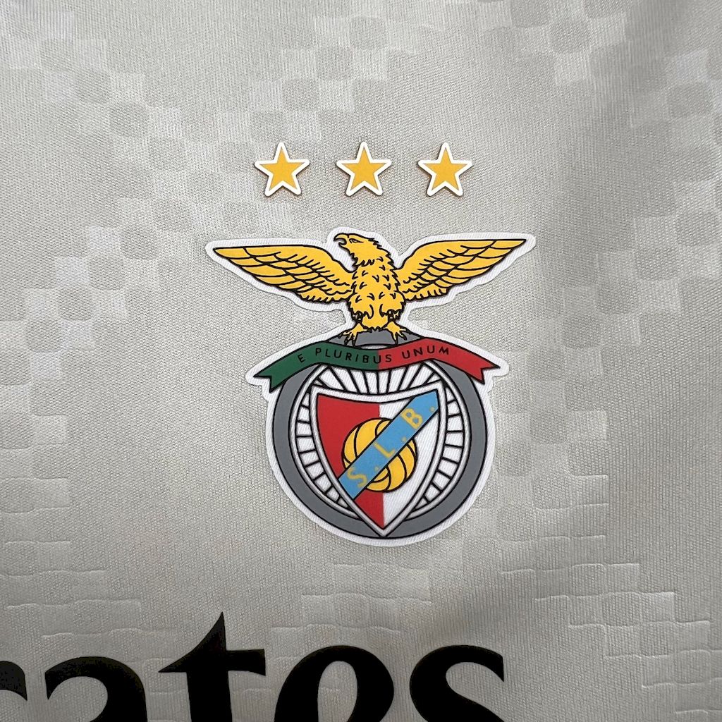 Kit Criança SLB 2025-26 Alternativo Beje (Entrega Imediata)