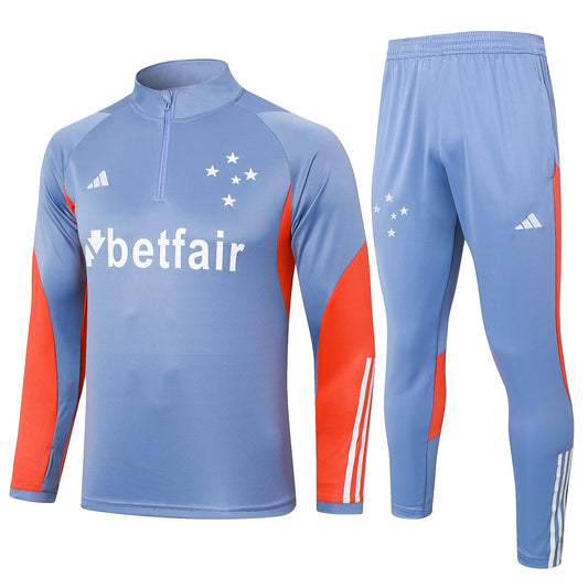 Fato de Treino Cruzeiro EC 2024-25 - Camisola com Fecho