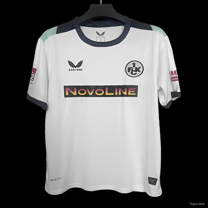 Camisola 1.FC Kaiserslautern 2025-26 Alternativa Branca Versão Adepto