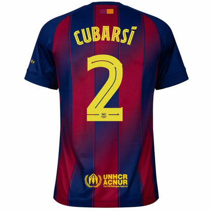 Camisola FC Barcelona 2025-26 Principal UCL Versão Adepto CUBARSÍ #2