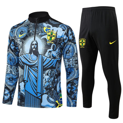 Fato de Treino Brasil 2024 - Camisola com Fecho