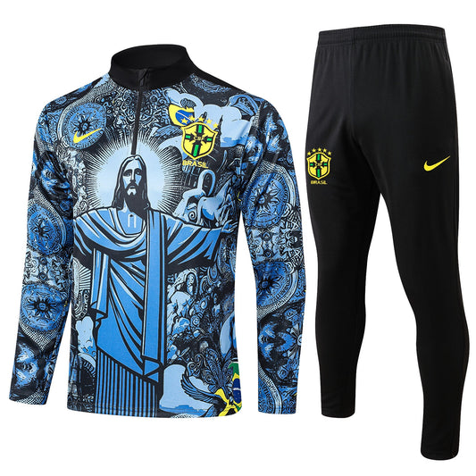 Fato de Treino Brasil 2024 - Camisola com Fecho
