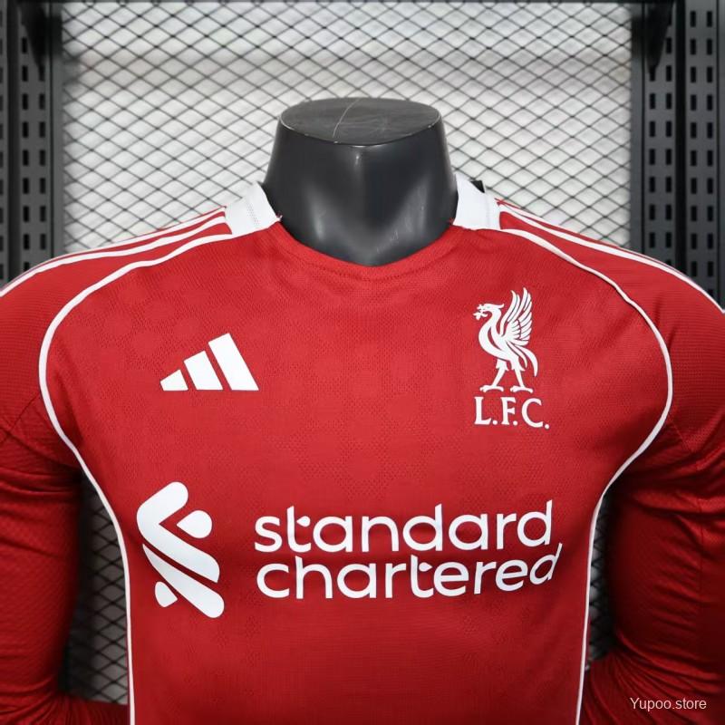 Camisola Manga Comprida LIV 2025-26 Principal Versão Jogador