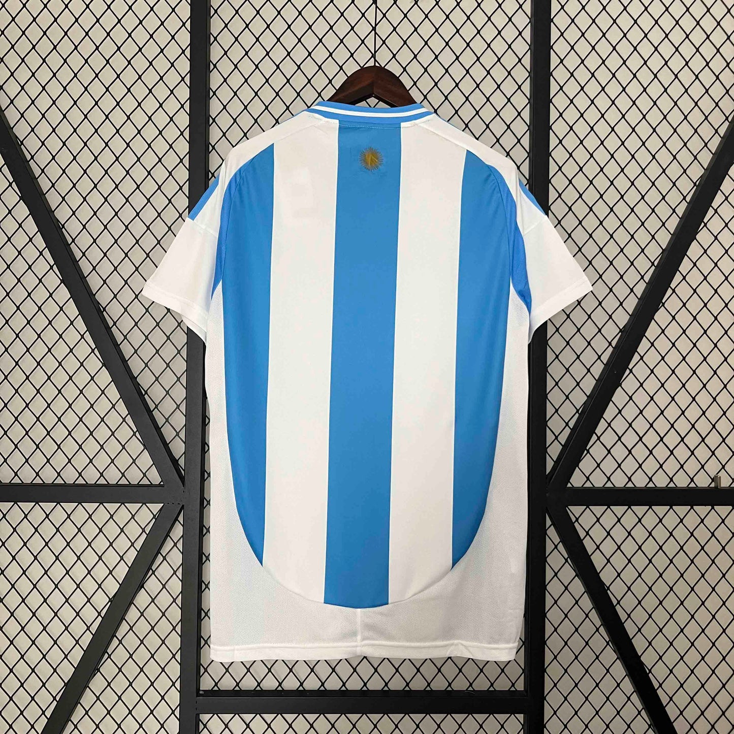 Camisola Argentina 2024 Principal Patch Campeão Versão Adepto