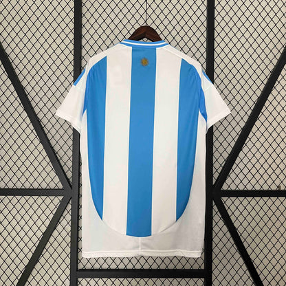 Camisola Argentina 2024 Principal Patch Campeão Versão Adepto