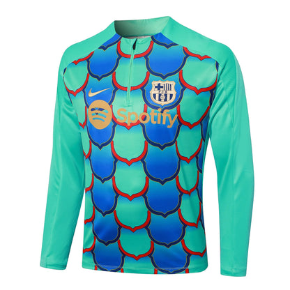 Fato de Treino FC Barcelona 2024-25 - Camisola com Fecho