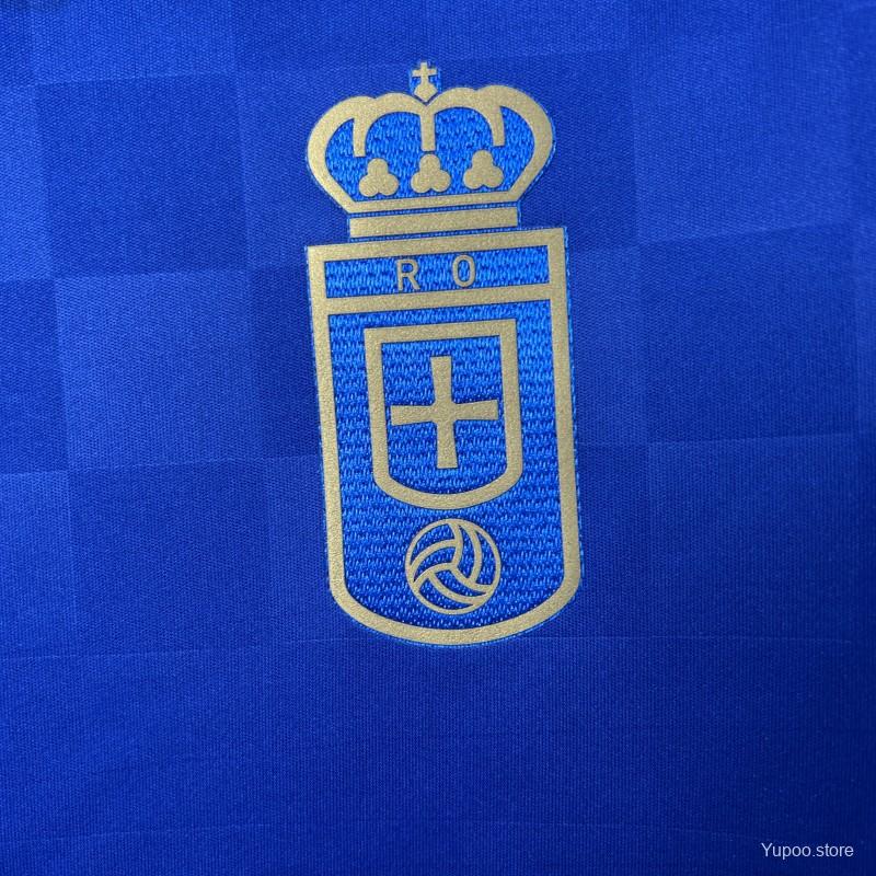 Camisola Real Oviedo 2025-26 Principal Versão Adepto